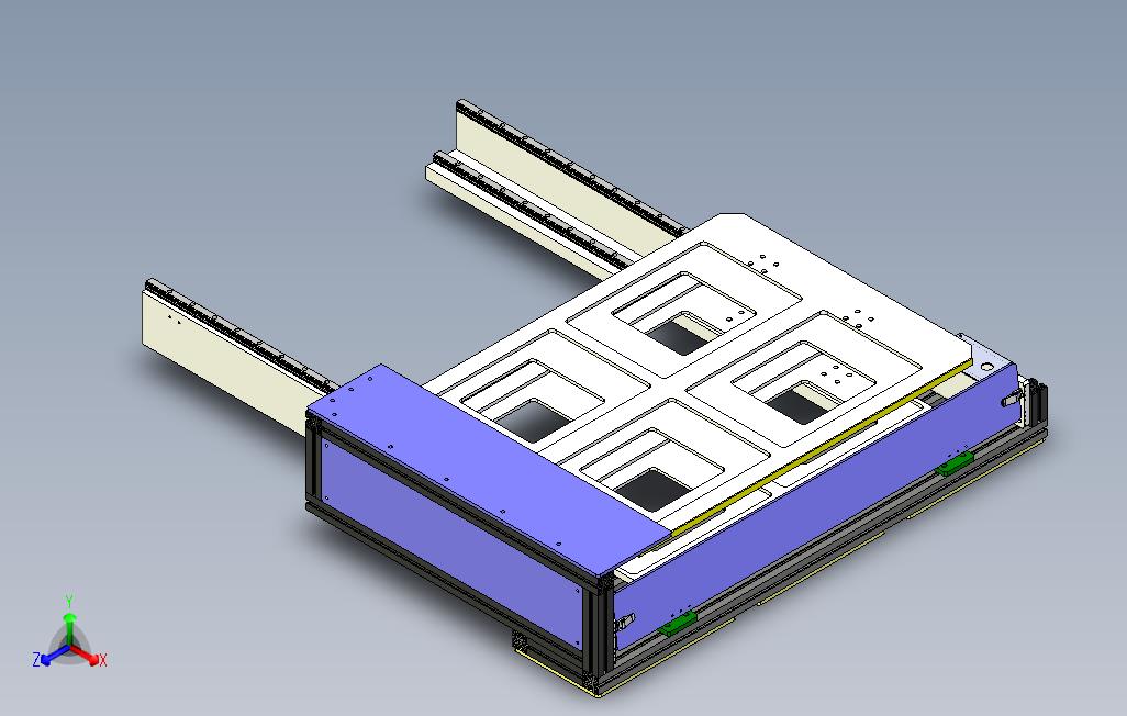 双层滑轨工作台