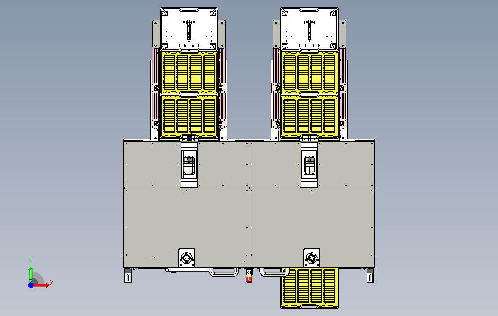 PCB全自动生产线看板缓冲抽屉升降工位 正面视图