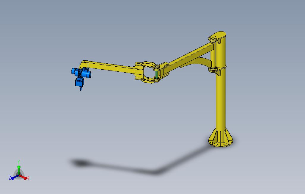 500kg旋转起重臂3D数模图纸Solidworks设计