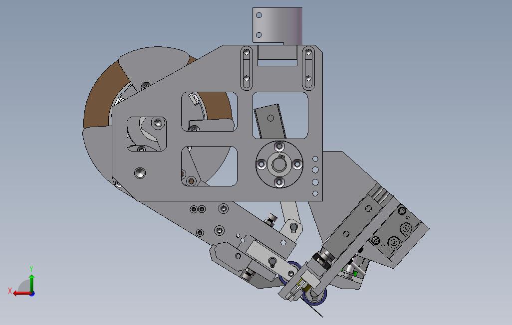 自动贴胶带机构_SOLIDWORKS 2012_模型图纸下载 – 懒石网