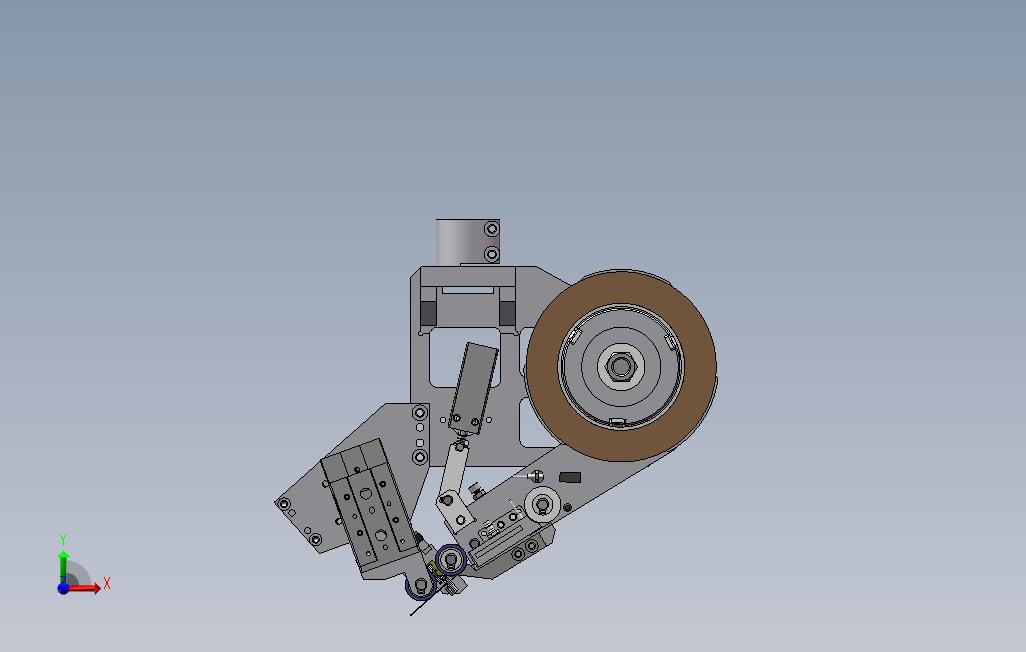 自动贴胶带机构_SOLIDWORKS 2012_模型图纸下载 – 懒石网