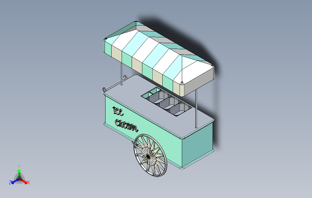 冰淇淋车模型