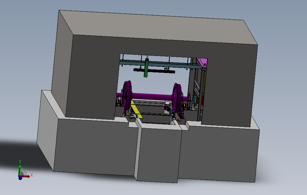 地铁轮对磁粉检测设备_SOLIDWORKS 2017_模型图纸下载 – 懒石网