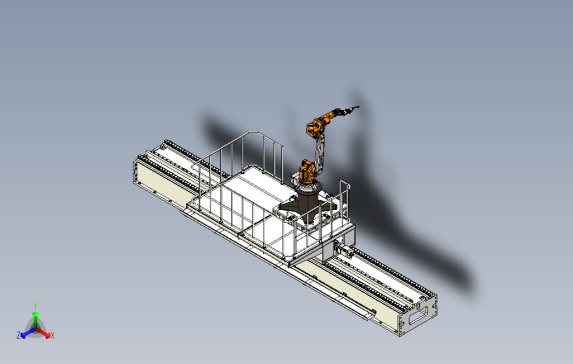 超重型负载焊接机器人地轨设计