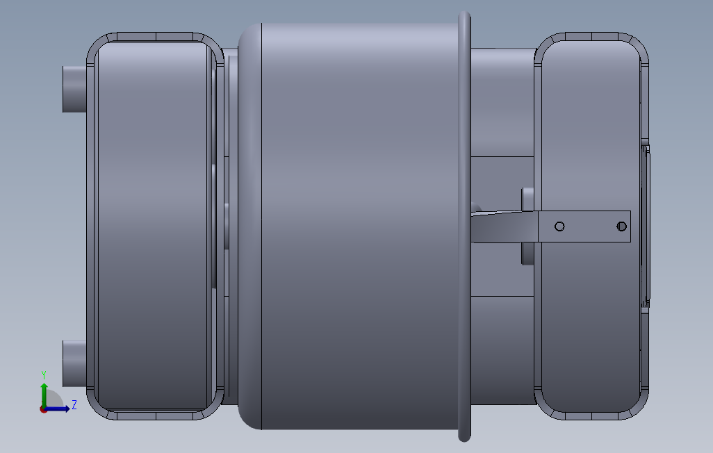 一种家用和面机 左侧视图