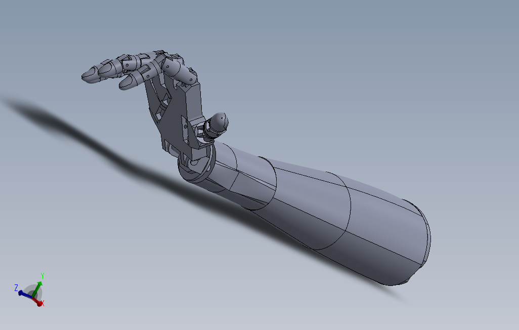 robotichandinmoovinspired机械插入手臂简易模型