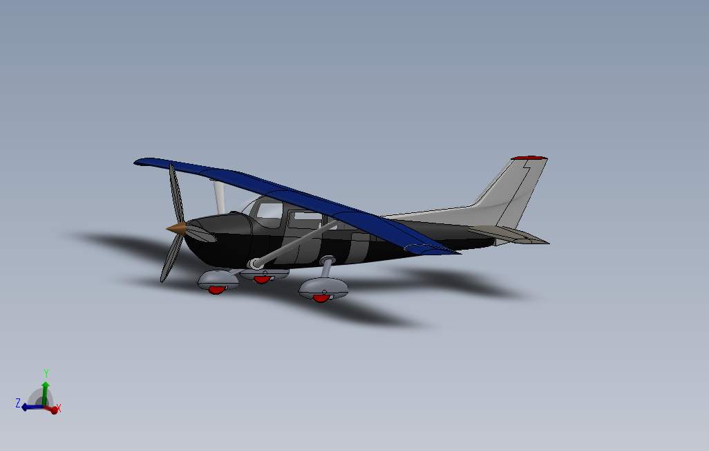 Cessna172私人飞机简易模型