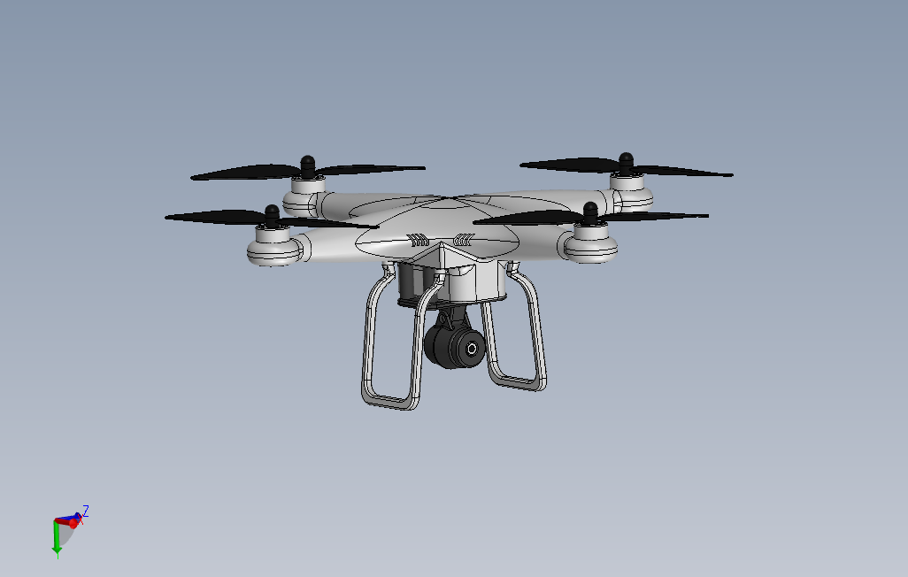 Quadcopter drone solidworks 2018 