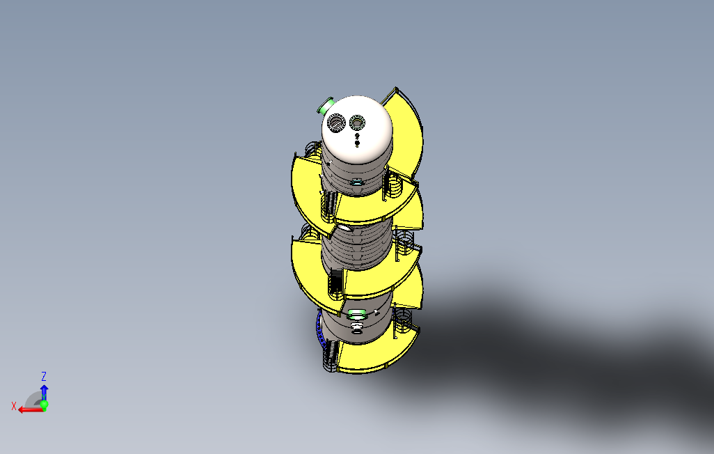 再生塔3D数模图纸