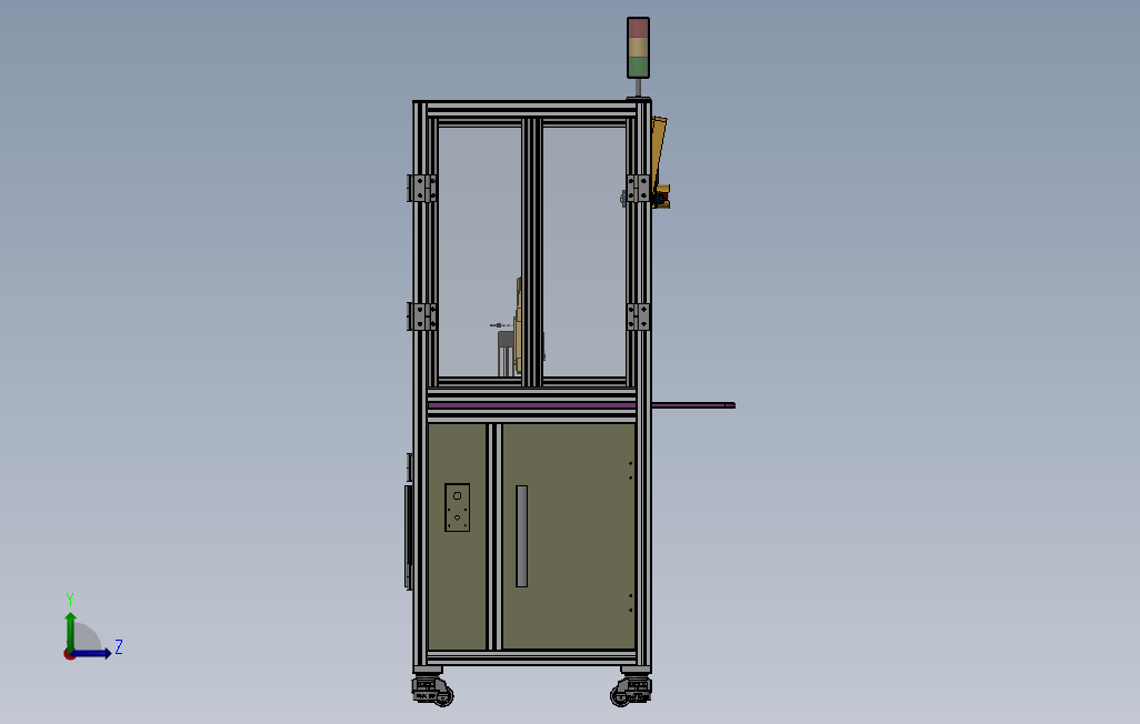 PCB板CCD自动点胶机 左侧视图