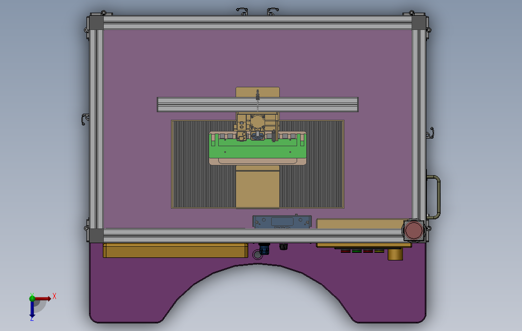 PCB板CCD自动点胶机 俯视图