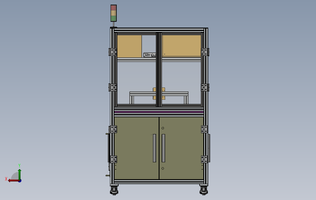 PCB板CCD自动点胶机 背面视图