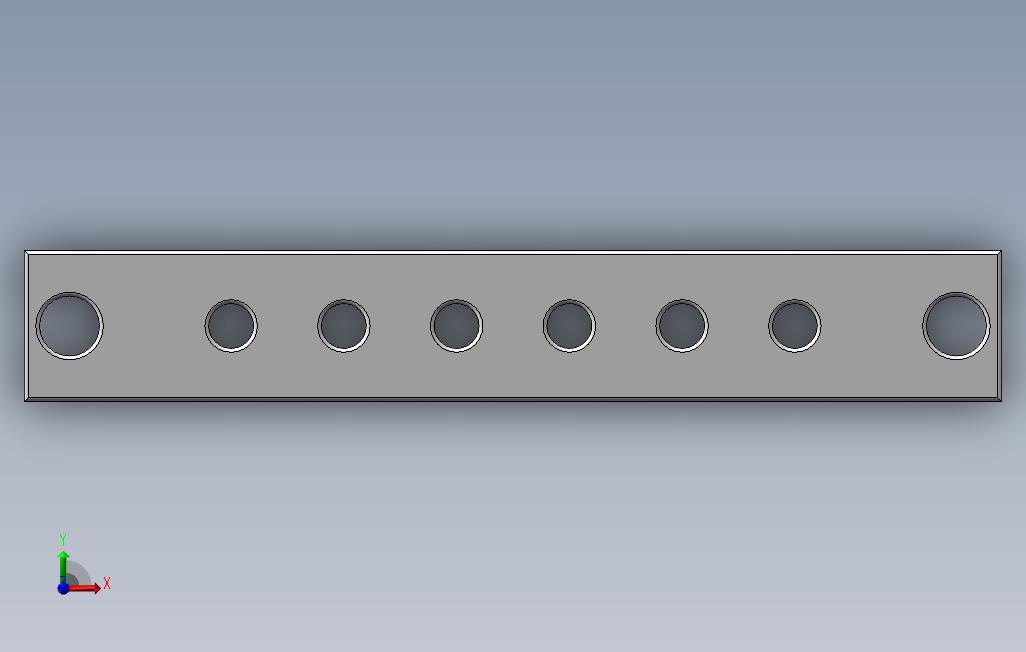 零排20x3·130mm 正面视图