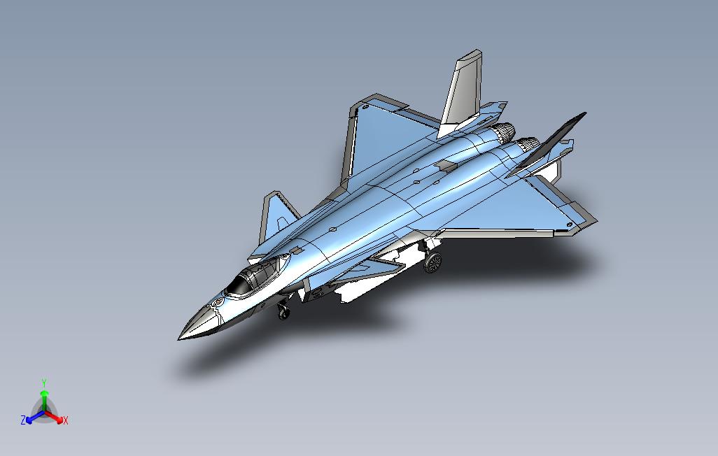 歼20战斗机CATIA模型