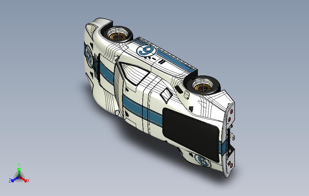 福特GT40超跑CATIA模型