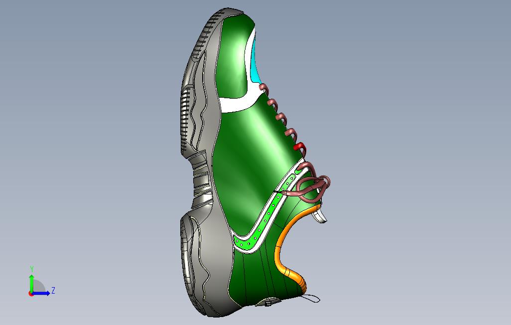 运动鞋CATIA建模