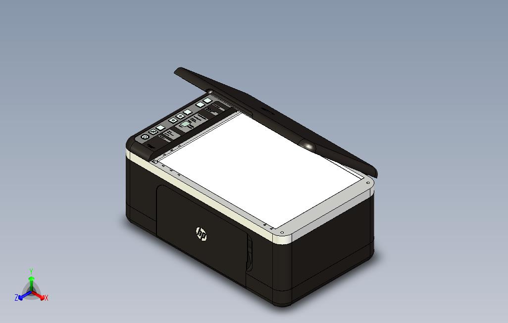 惠普打印机CATIA模型