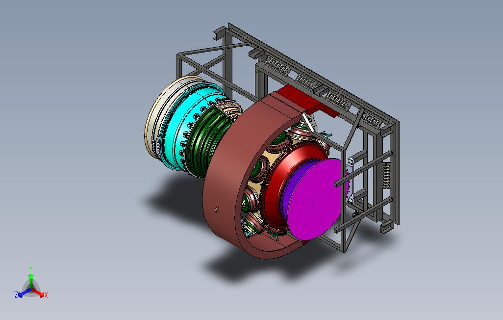 turbine燃气轮机CATIA模型