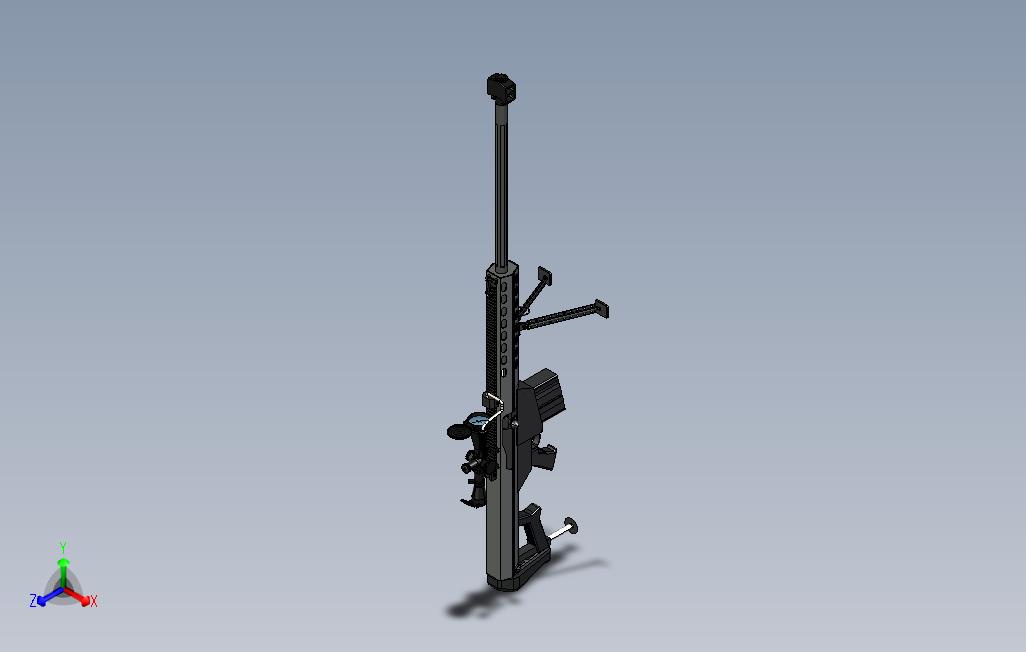 反器材狙击步枪CATIA模型
