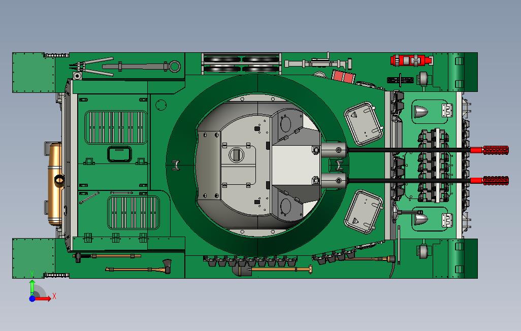 防空自行速射炮CATIA模型_CATIA_模型图纸下载 – 懒石网