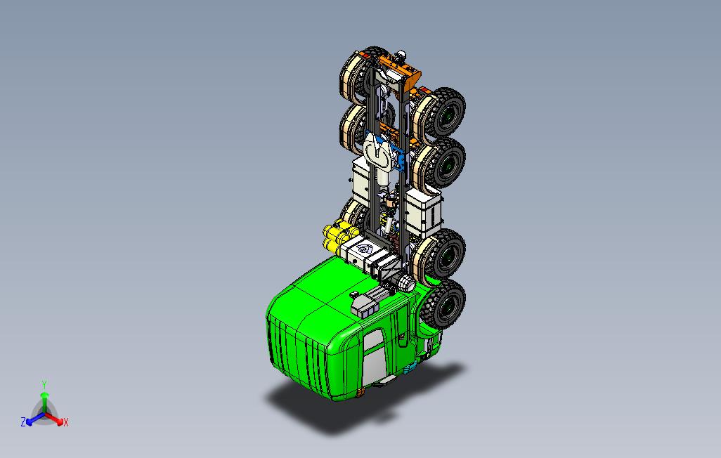 斯堪尼亚8X8重卡CATIA模型