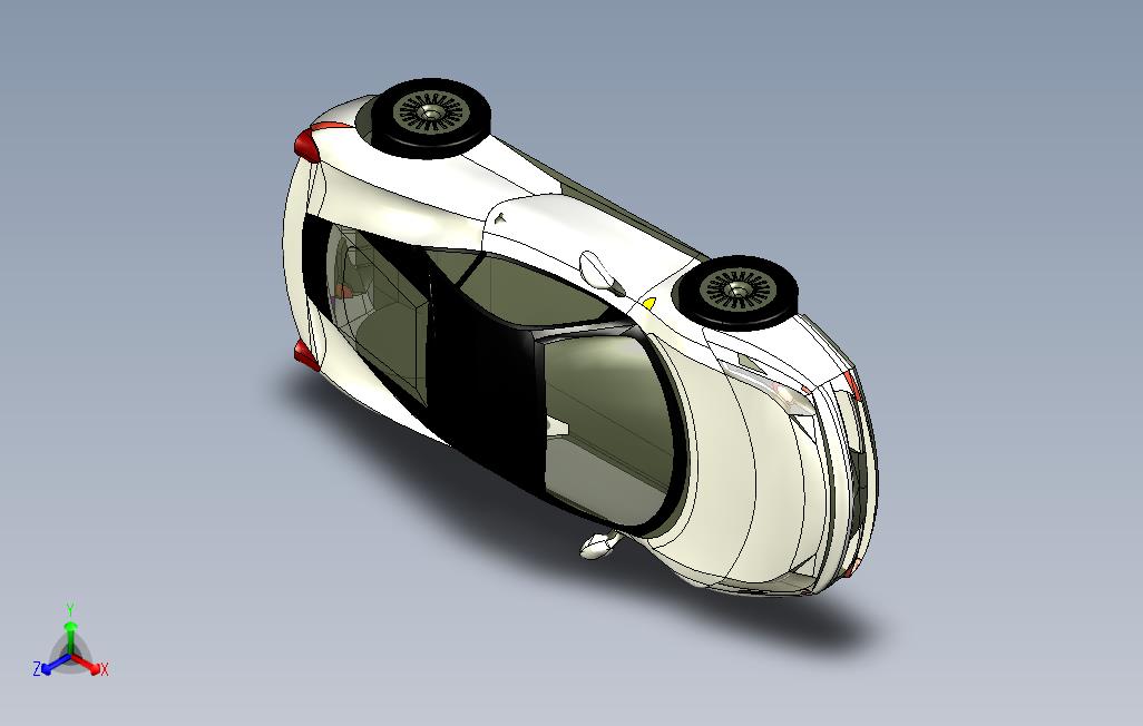 跑车造型CATIA模型（含建模过程）