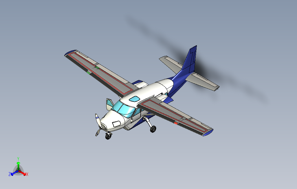 小型私人飞机CATIA模型