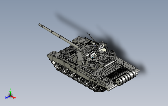 T-90坦克的CATIA模型