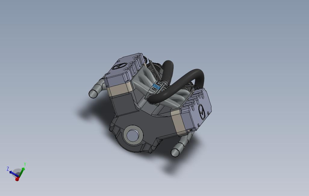 发动机-35.LMazdaV6发动机模型3D图纸Solidworks设计