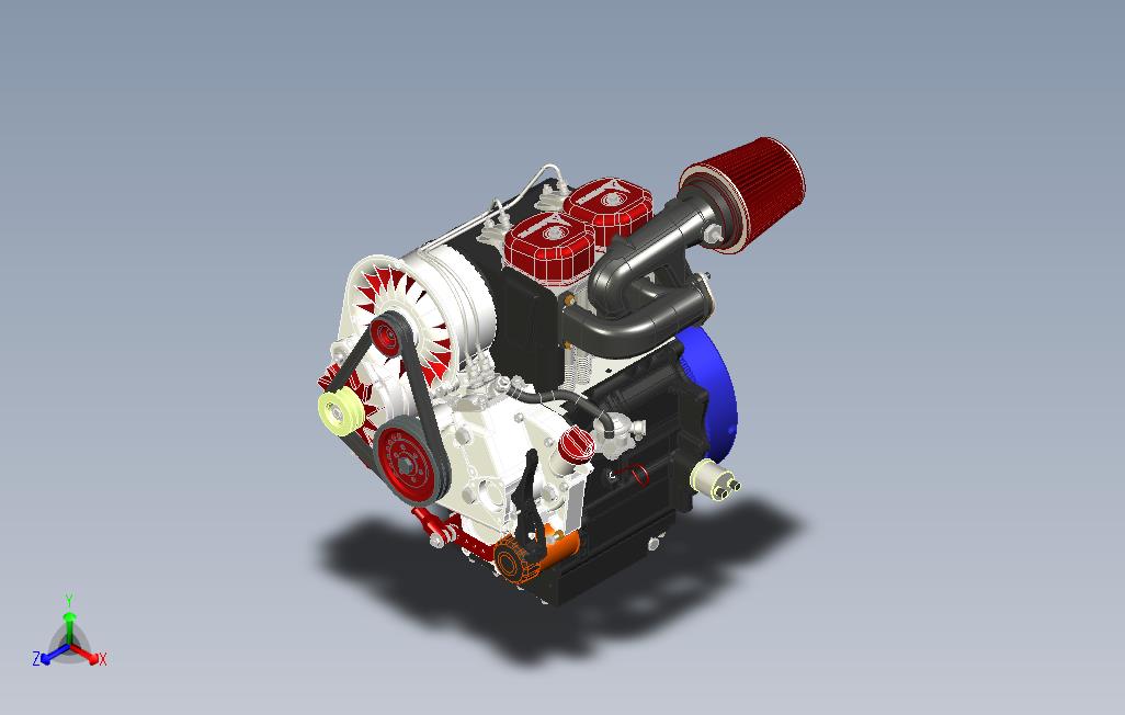 发动机-DeutzF2L511柴油发动机模型3D图纸Inventor设计