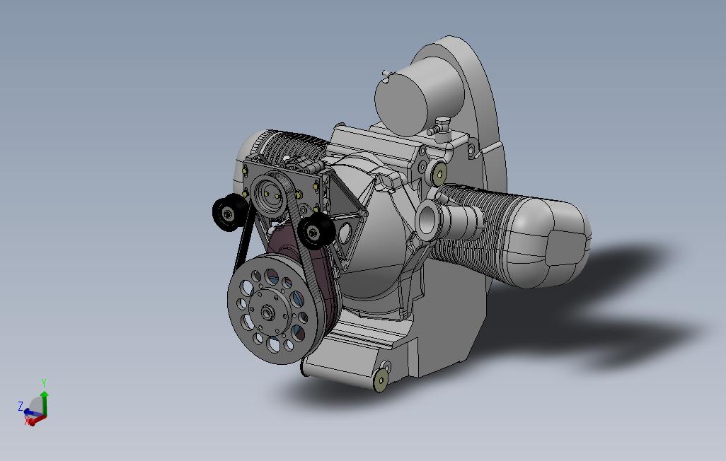 发动机-MotorBMW发动机简易模型3D图纸Solidworks设计