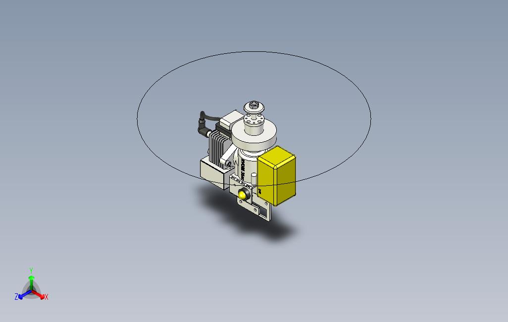 发动机-ryobi-31ccm微型发动机3D图纸INVENTOR设计附STP格式