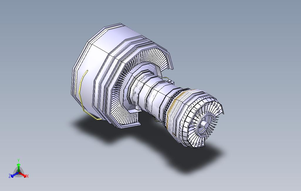 发动机-普惠1000G纯电力发动机3D模型图纸Catia设计