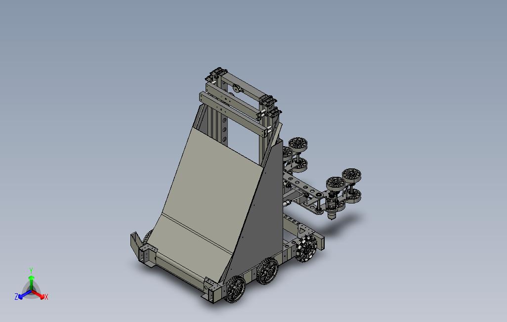 汽车发动机-20186090号机器人车3D模型图纸STEP格式