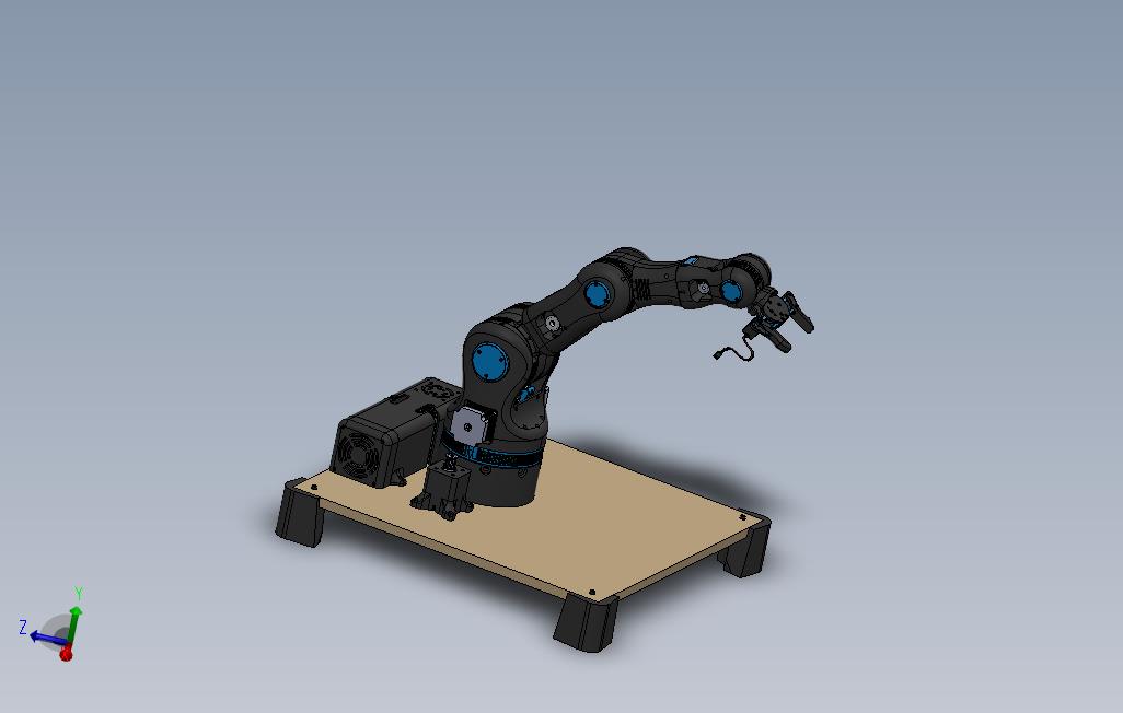 汽车发动机-BCN3D5轴机器人臂MOVEOsolidworksSTL控制源代码
