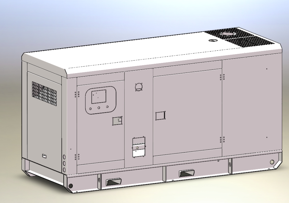 R6105AZLD型100KW斜角款柴油发电机组