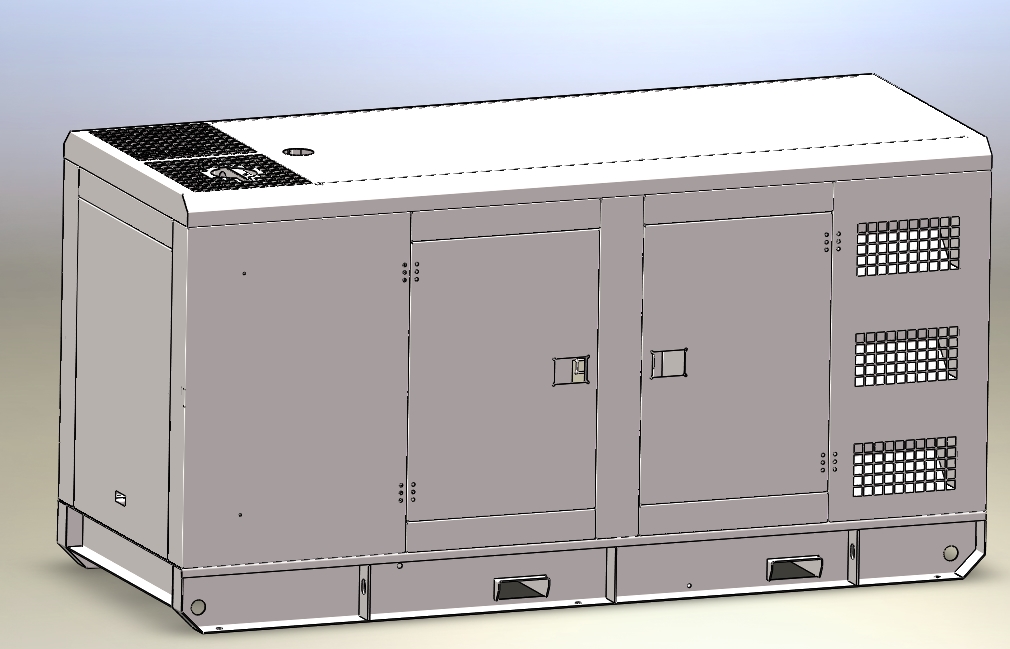 R6105AZLD型100KW斜角款柴油发电机组