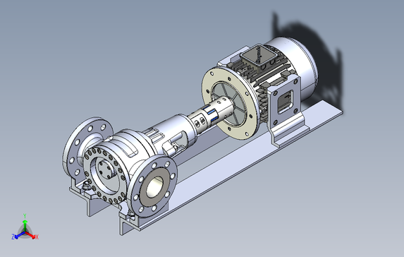 dn65-pn16内齿轮泵3D数模图纸STEP格式