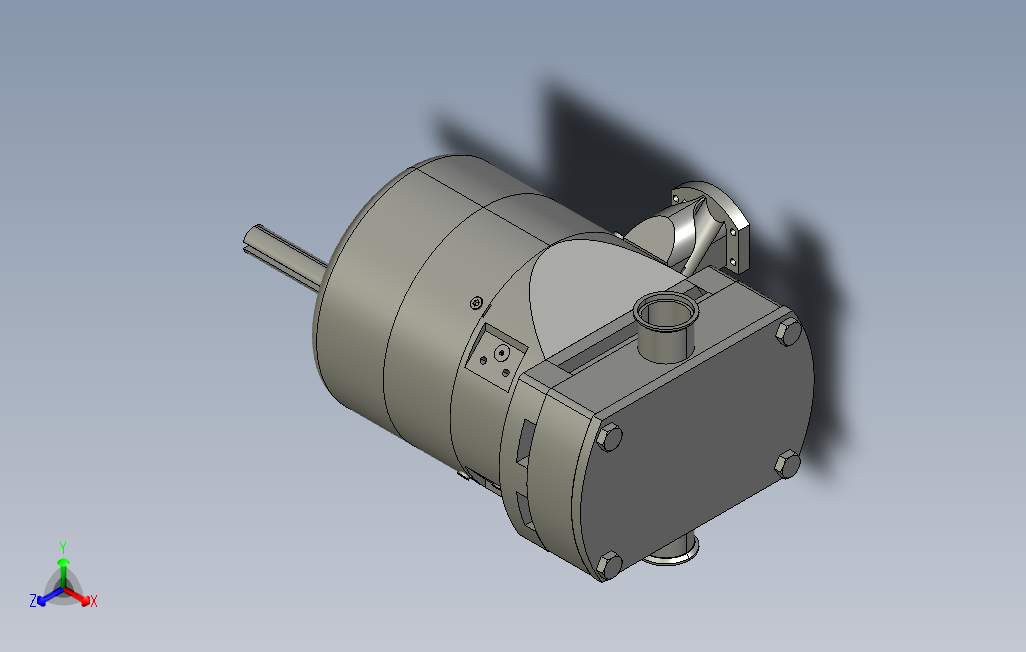 LobePump凸轮泵简易模型3D图纸STP格式