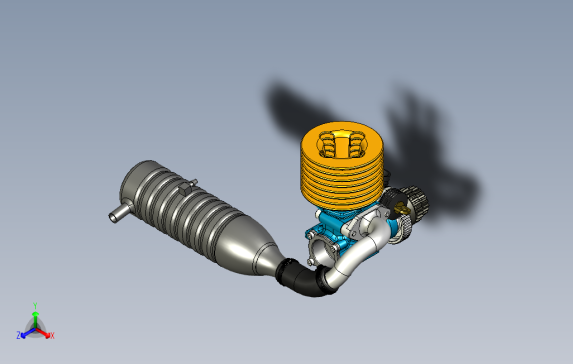 MKII发动机引擎模型3D图纸STP格式