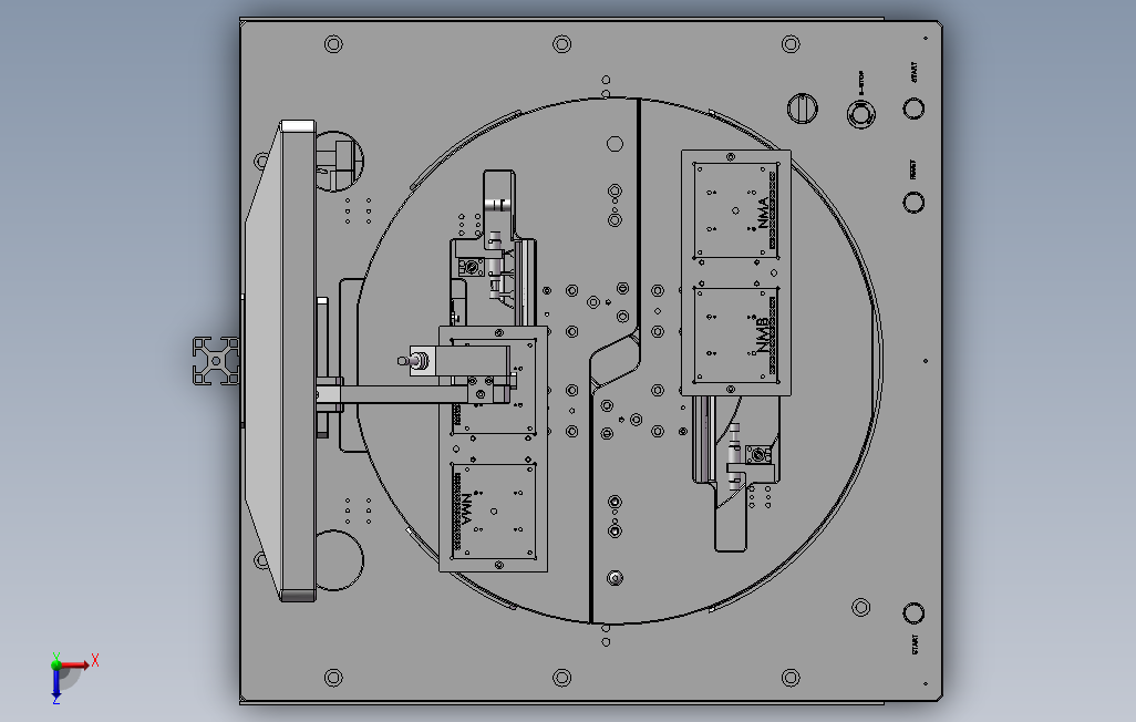 PCB计量测试机 俯视图