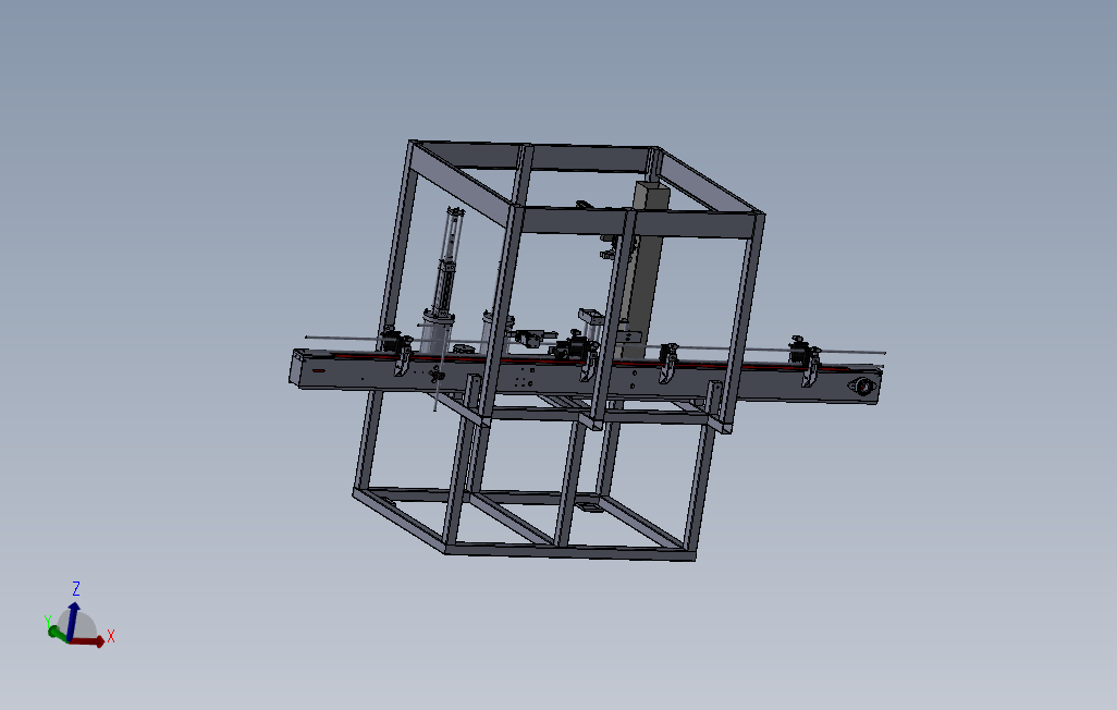 PET瓶灌装封盖机自动化设备3D模型图纸Solidworks设计