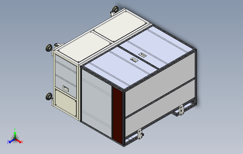 STEP滑台进出载具的镭雕或焊接半自动机3D图纸