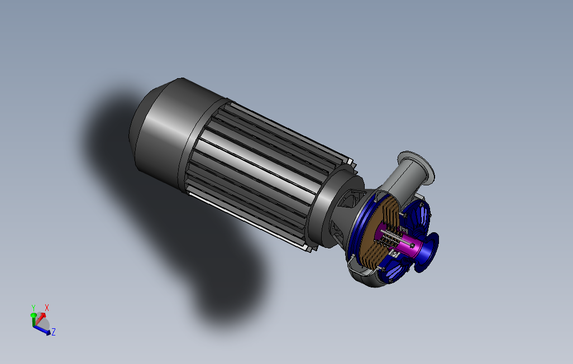 tesla涡轮泵三维建模图纸solidworks设计