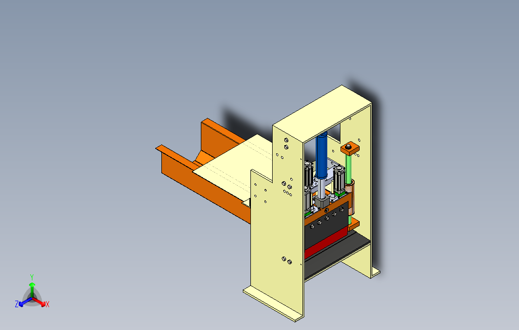 WoodCutter木材切割机机构3D图纸IGS格式47