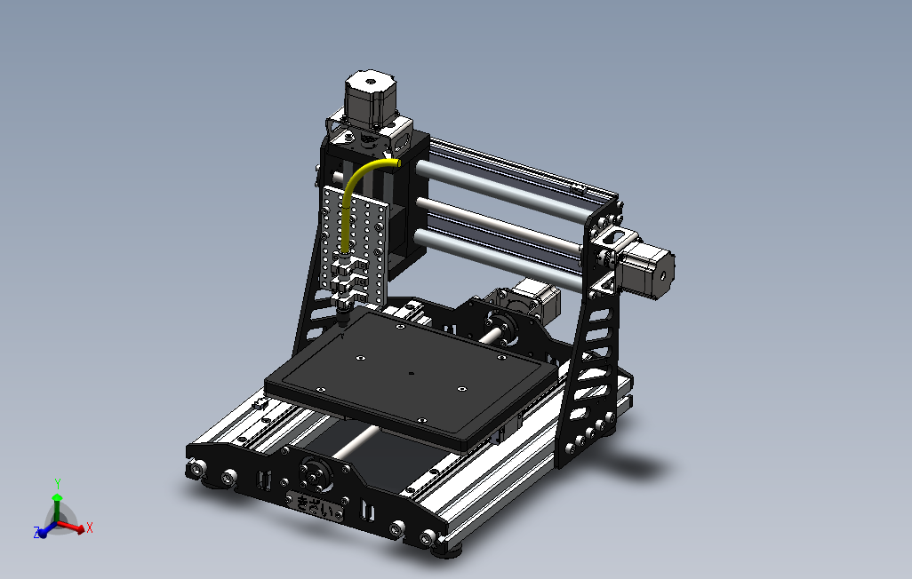 可DIY数控雕刻机的3D图
