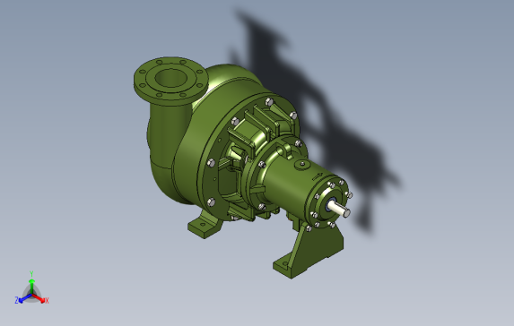 凹式叶轮泵模型3D图纸STP格式1111
