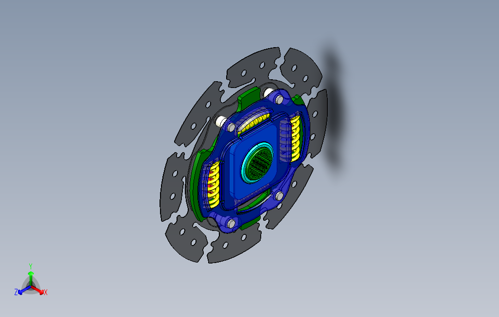 离合器扭转减振器3D模型图纸CATIA设计0