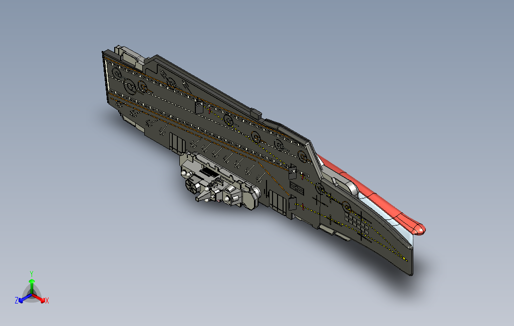 辽宁号航空母舰模型3D图纸UGNX9设计附IGSSTPX_TSTL格式0