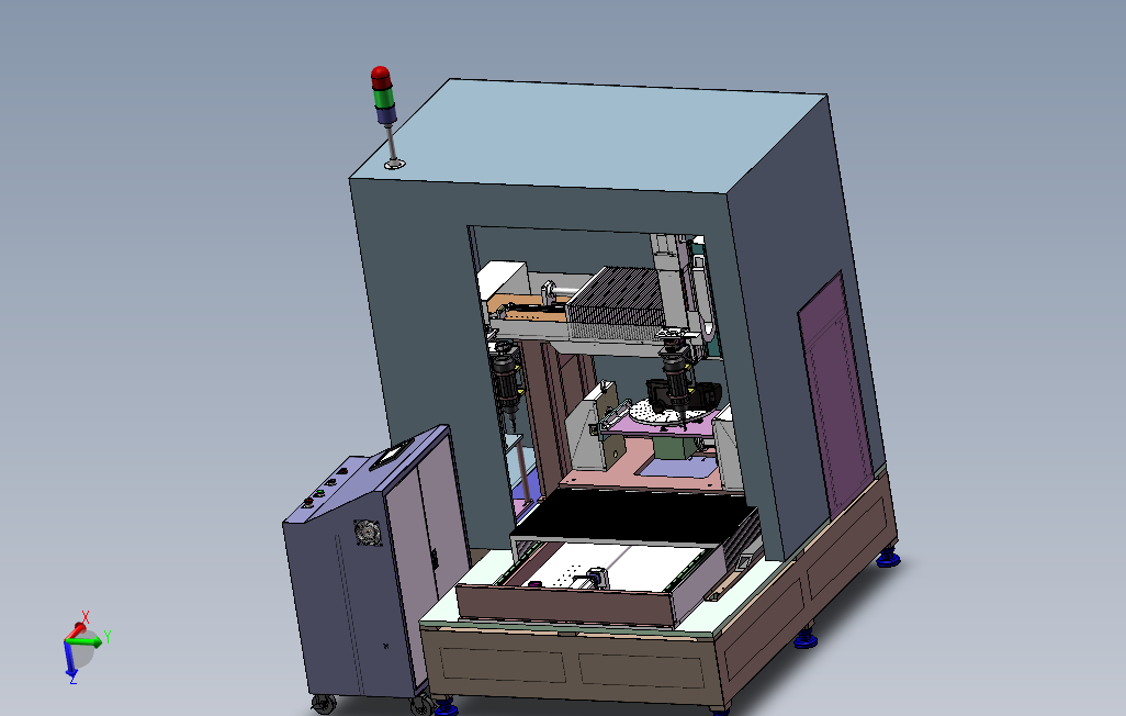 六轴CNC加工中心：塑料油瓶加工机0